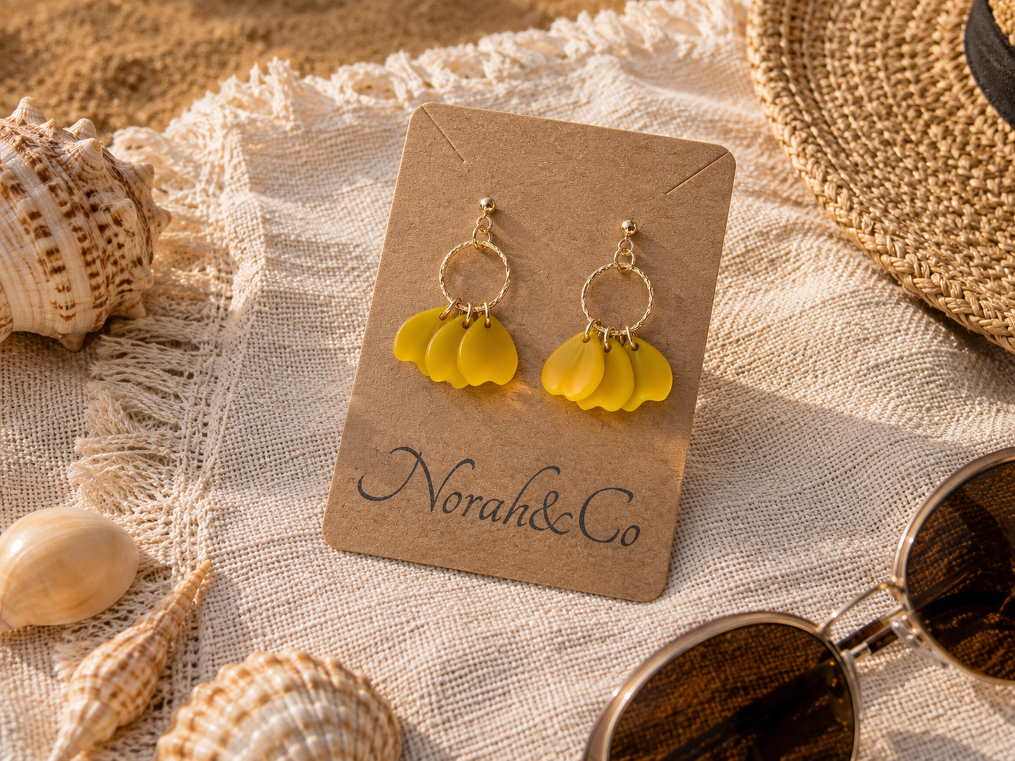 Modèle Naïa– Boucles d’oreilles pétales