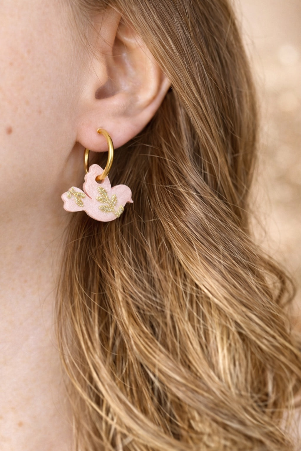 Modèle Zélia- Boucles d'oreilles Colombe