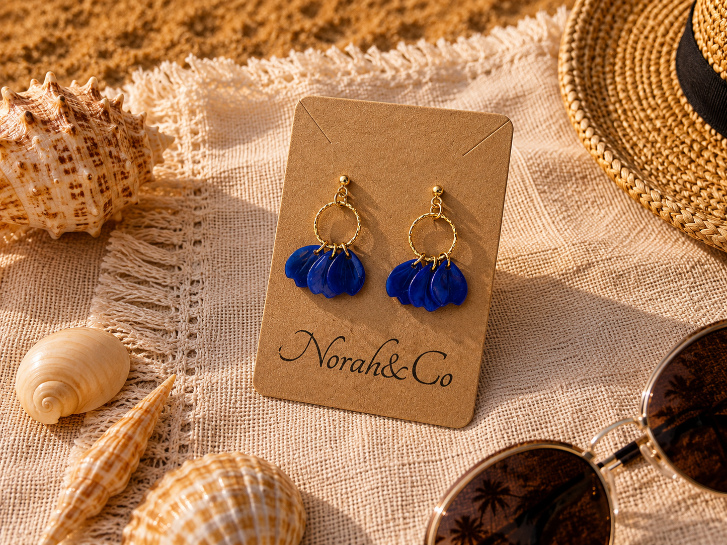 Modèle Naïa– Boucles d’oreilles pétales