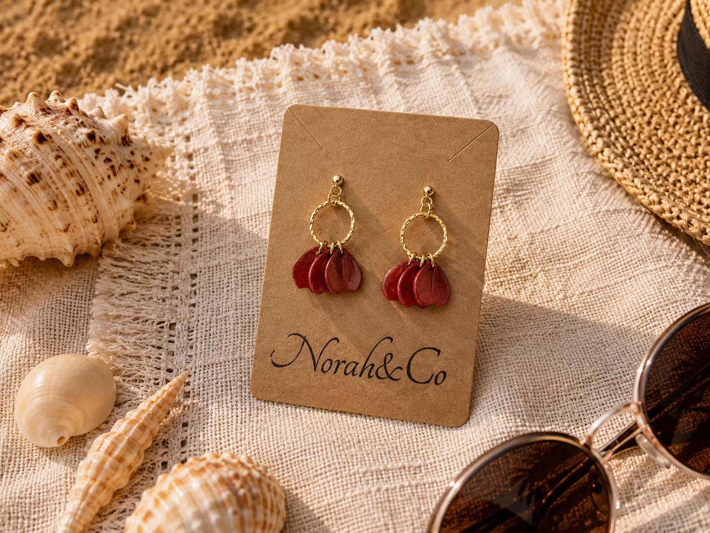 Modèle Naïa– Boucles d’oreilles pétales