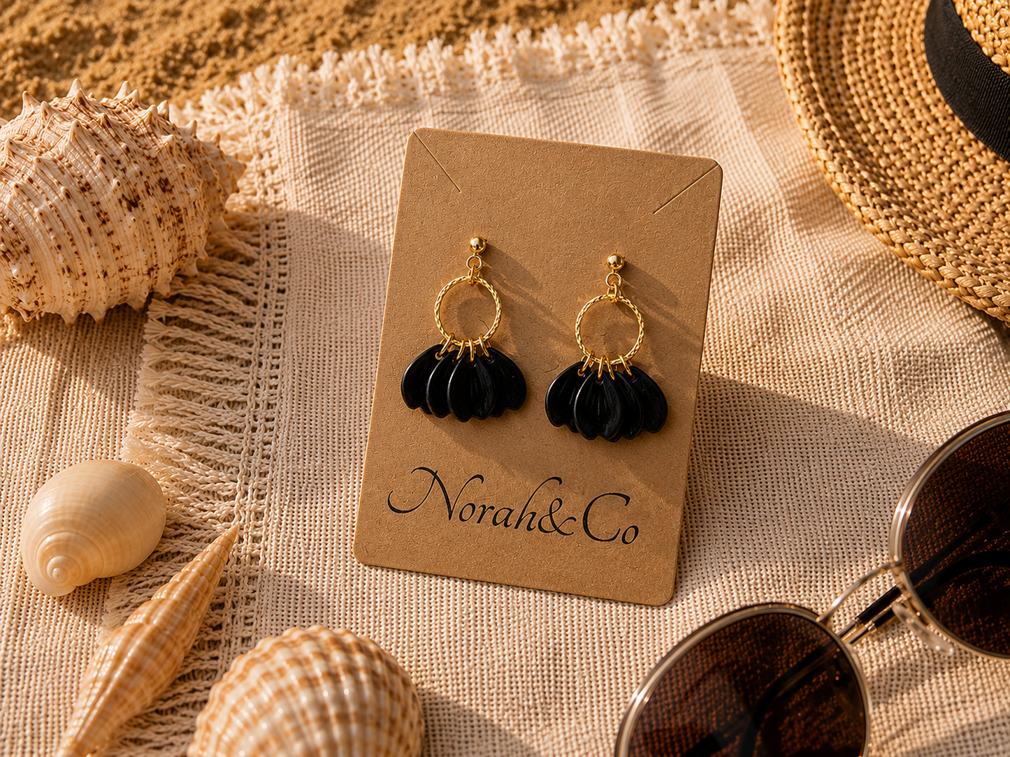 Modèle Naïa– Boucles d’oreilles pétales