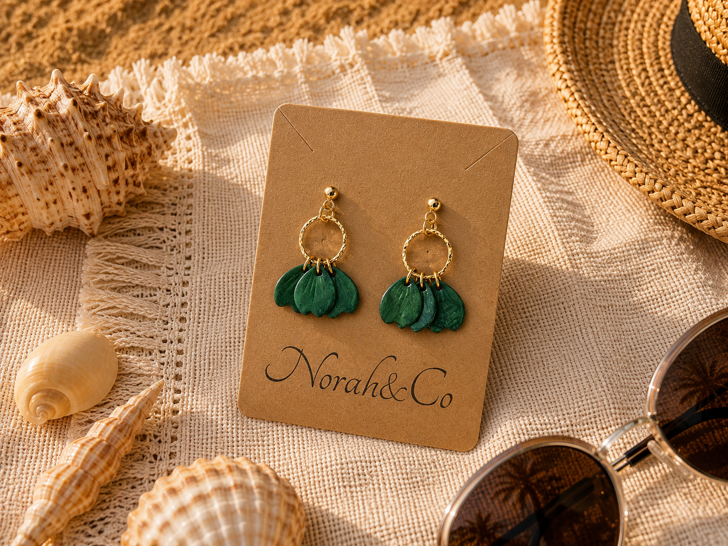 Modèle Naïa– Boucles d’oreilles pétales