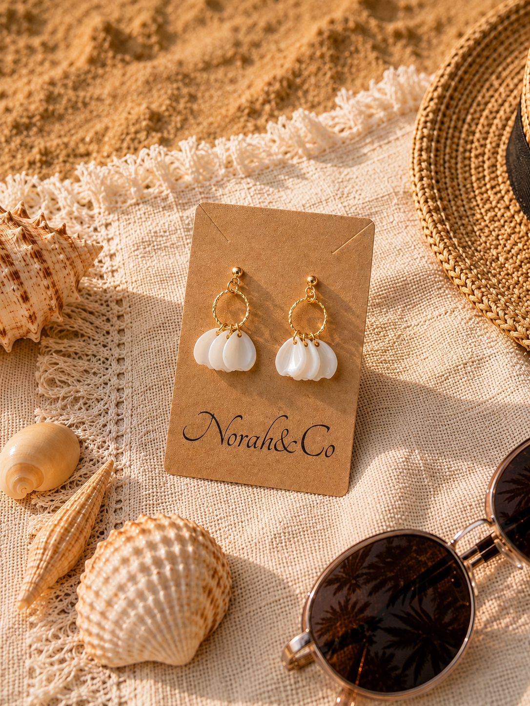 Modèle Naïa– Boucles d’oreilles pétales