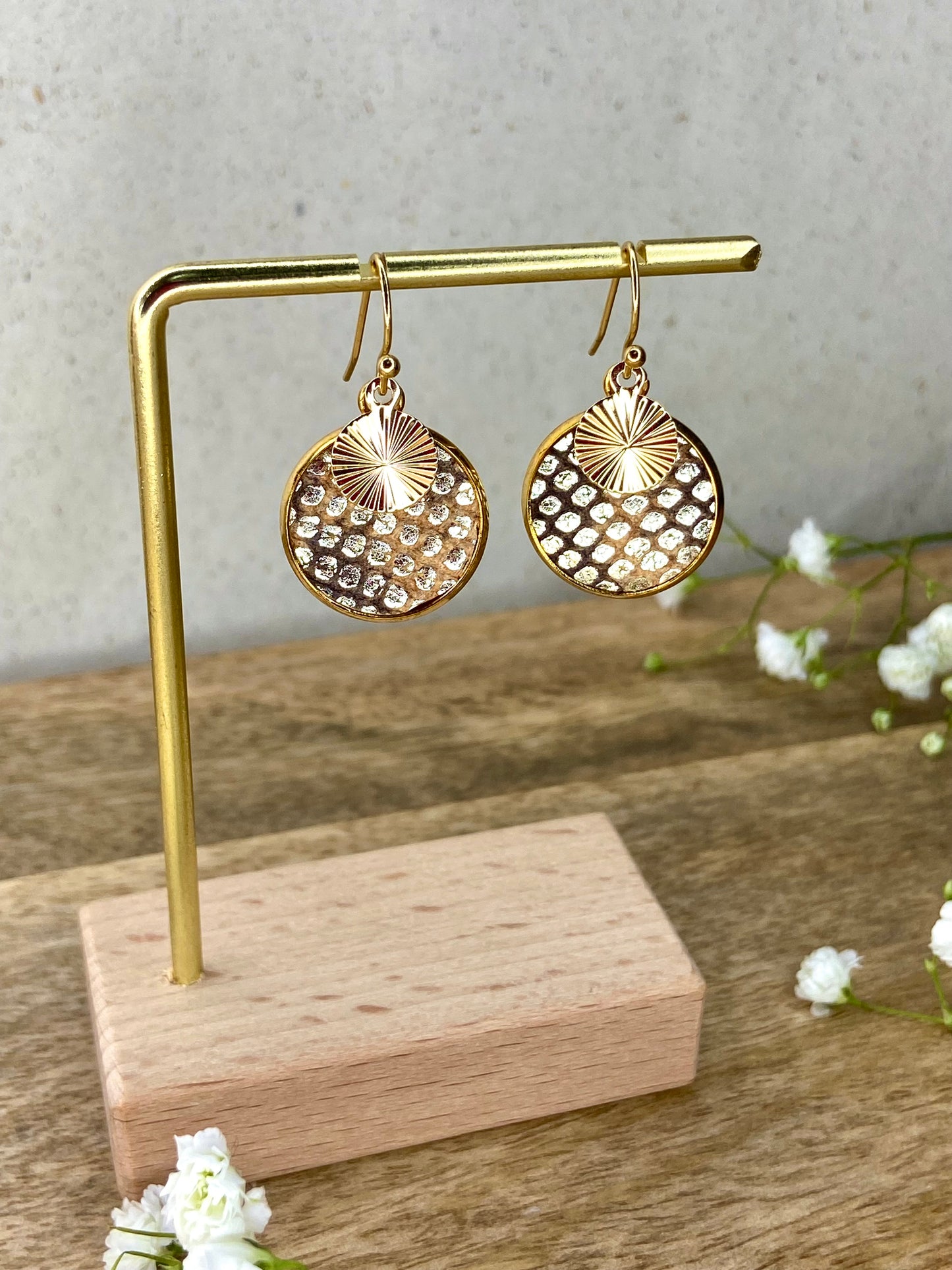 Boucles d'oreilles "MAURON"