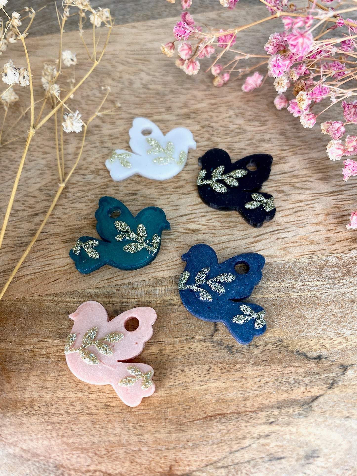 Modèle Zélia- Boucles d'oreilles Colombe