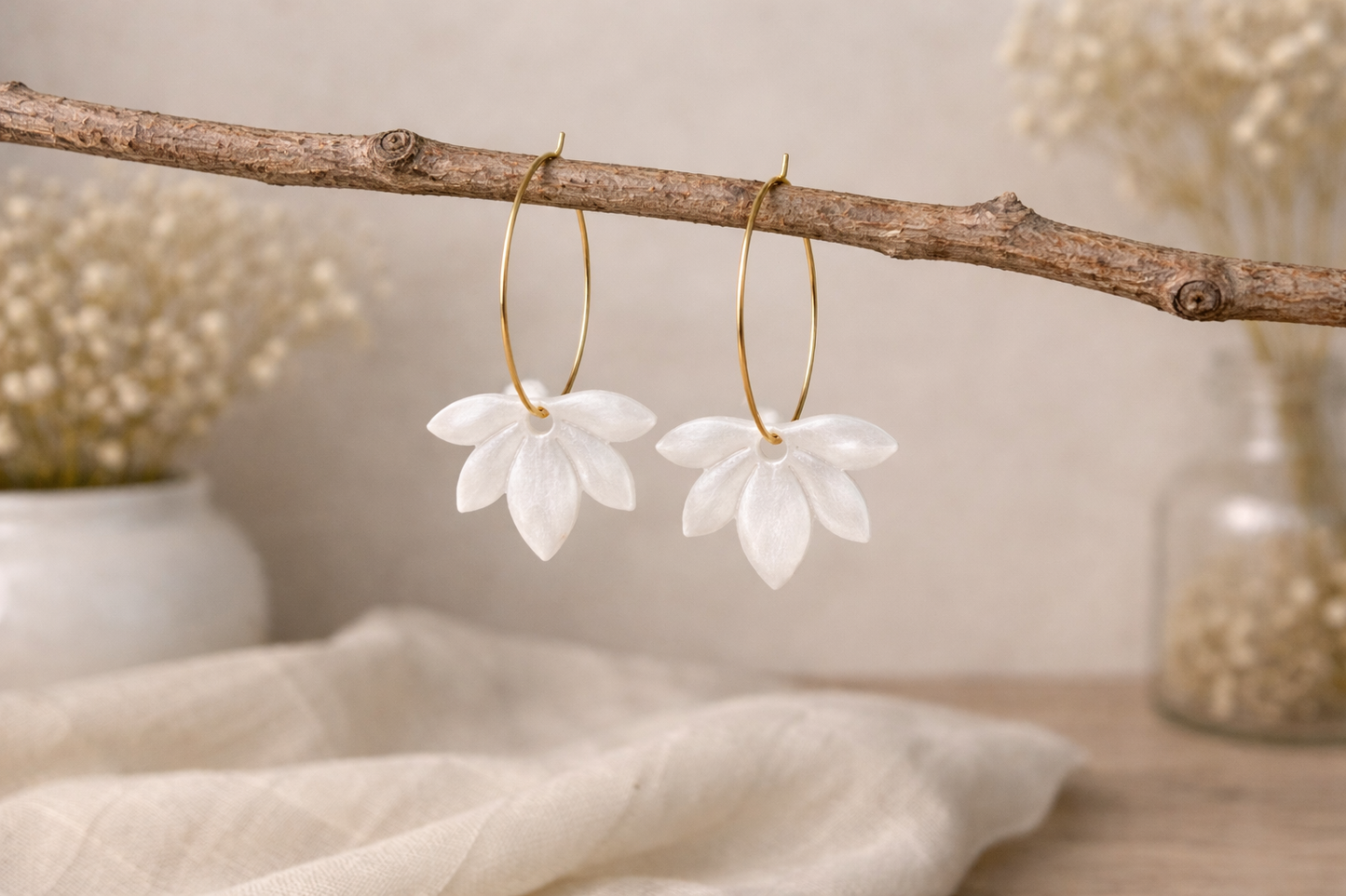 Modèle Esmés- Boucles d'oreilles feuille