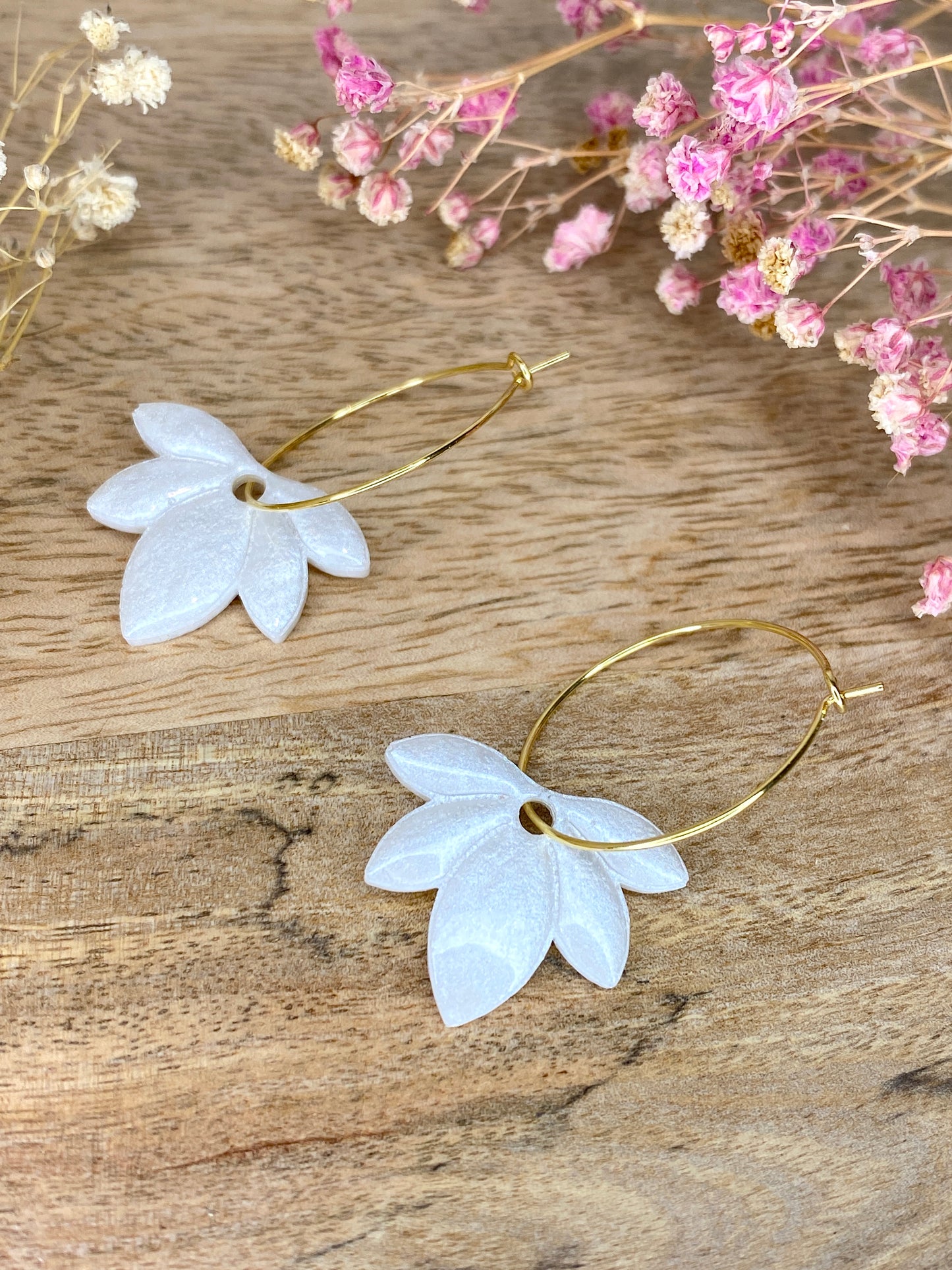 Modèle Esmés- Boucles d'oreilles feuille