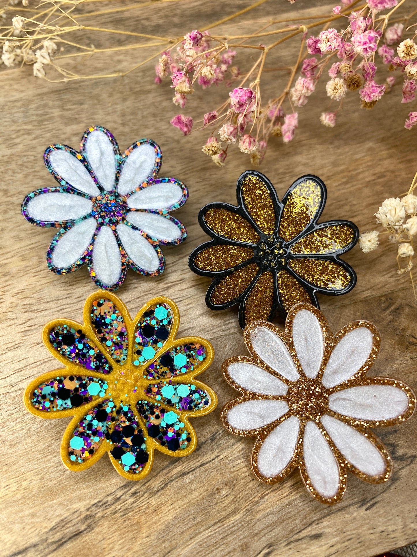 Pin’s Fleur – Collection Pailletée