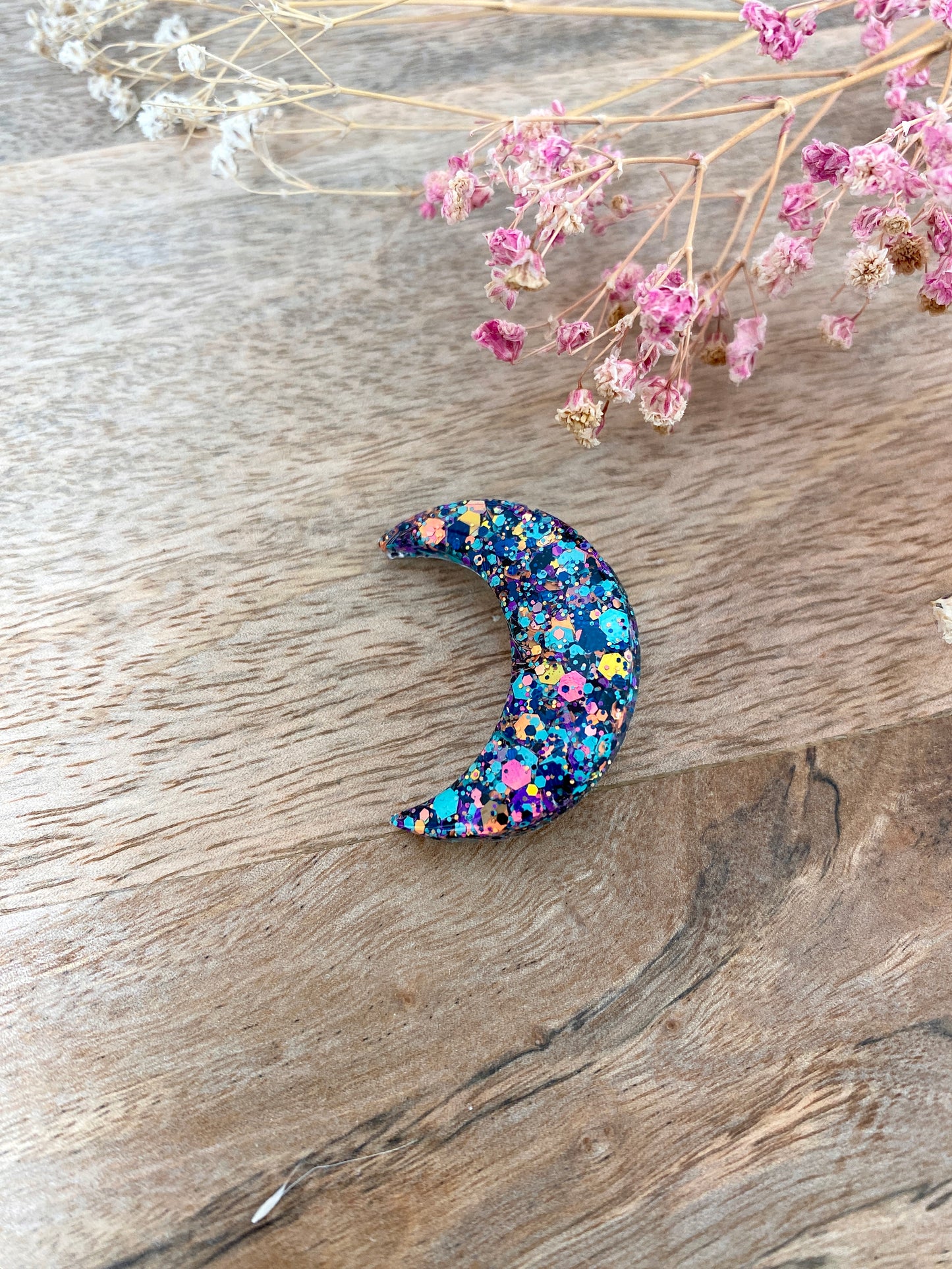Pin’s lune pailleté