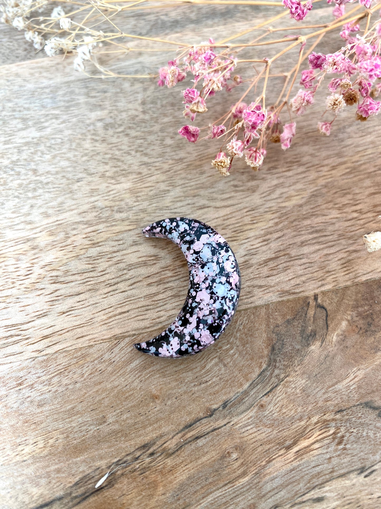Pin’s lune pailleté