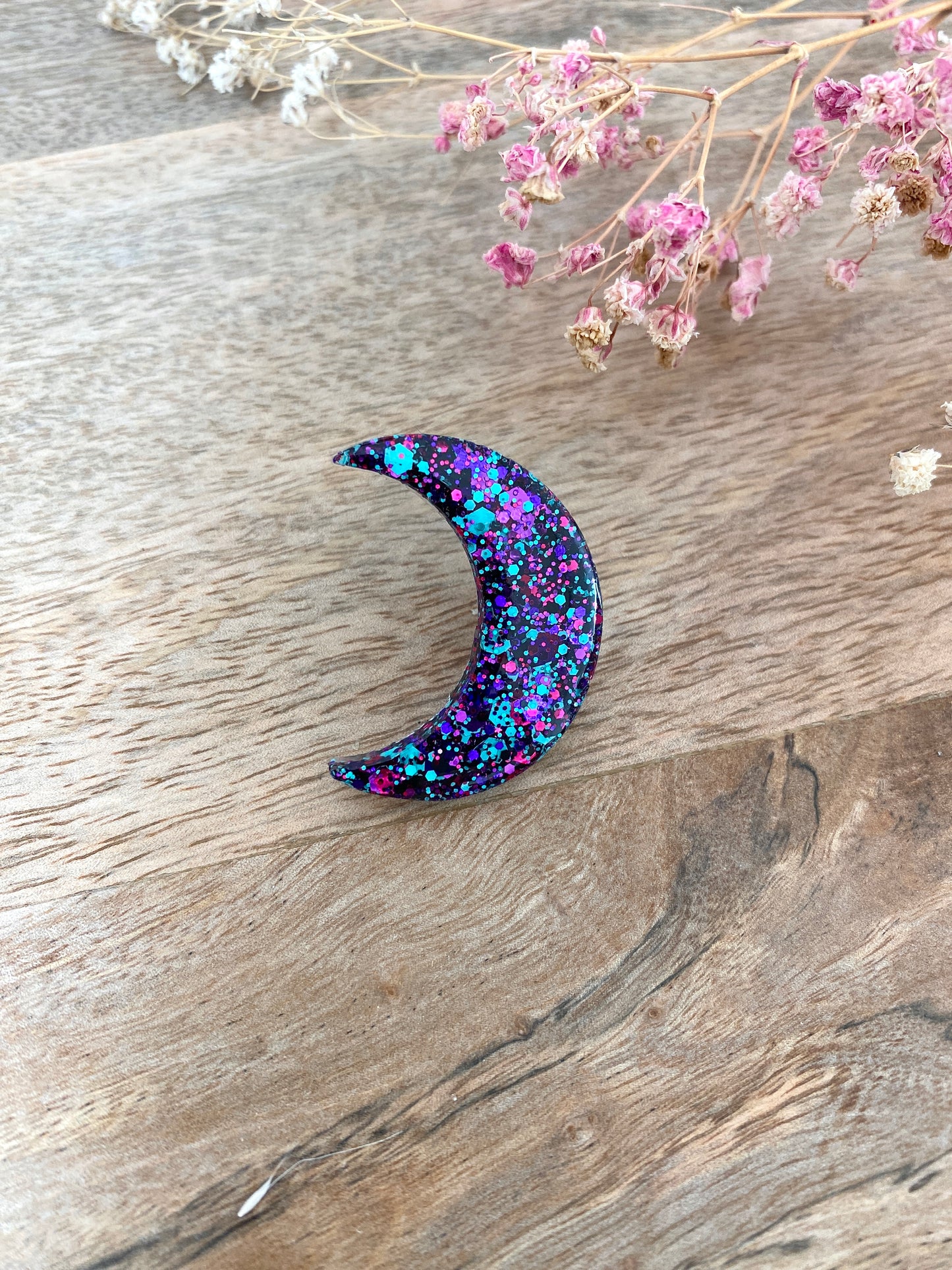 Pin’s lune pailleté