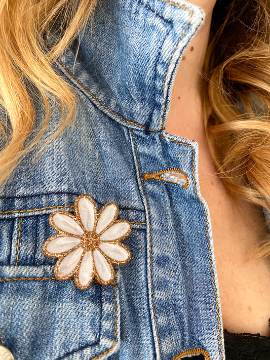 Pin’s Fleur – Collection Pailletée